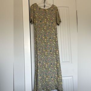 Vintage Y2K Putumayo Cottage-core empire-waist sage green floral
Size Small
